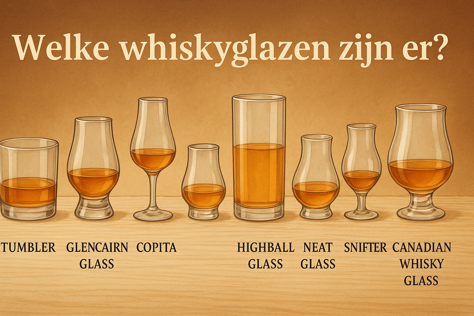welke whiskey glazen zijn er