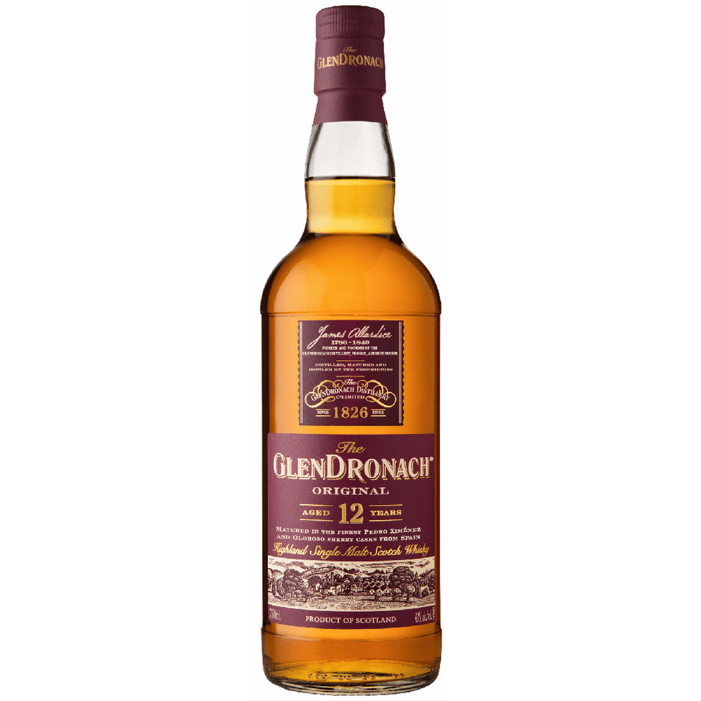 GlenDronach 12 jaar single malt whisky fles