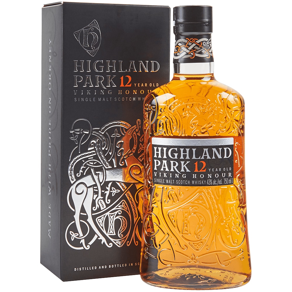Highland Park 12 jaar Viking Honour single malt whisky fles