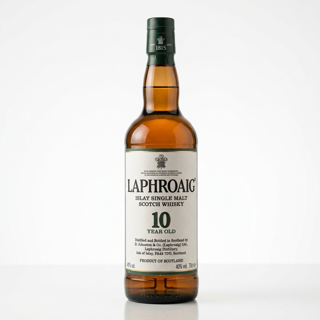 Laphroaig 10 jaar fles voorkant