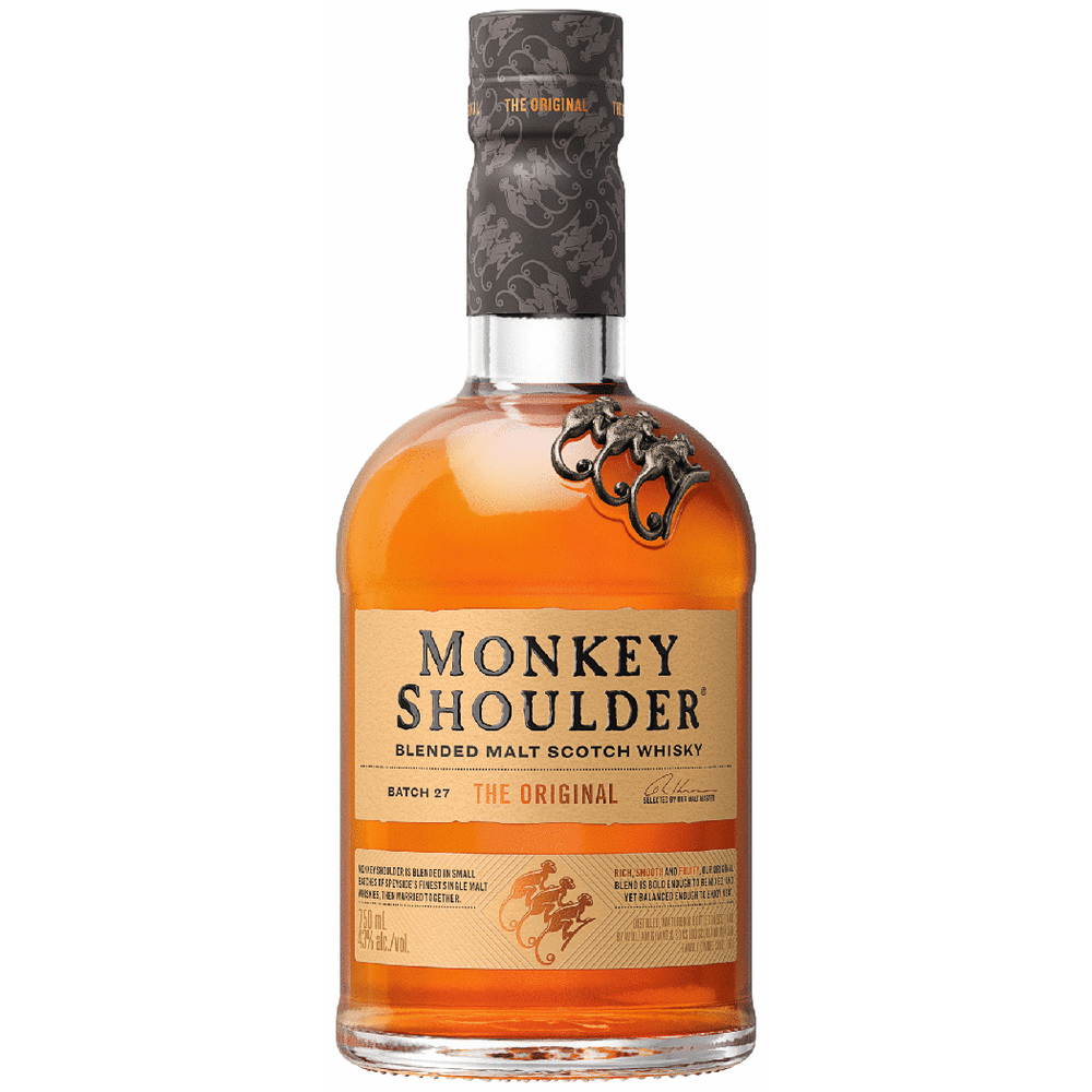 Monkey Shoulder blended malt whisky fles