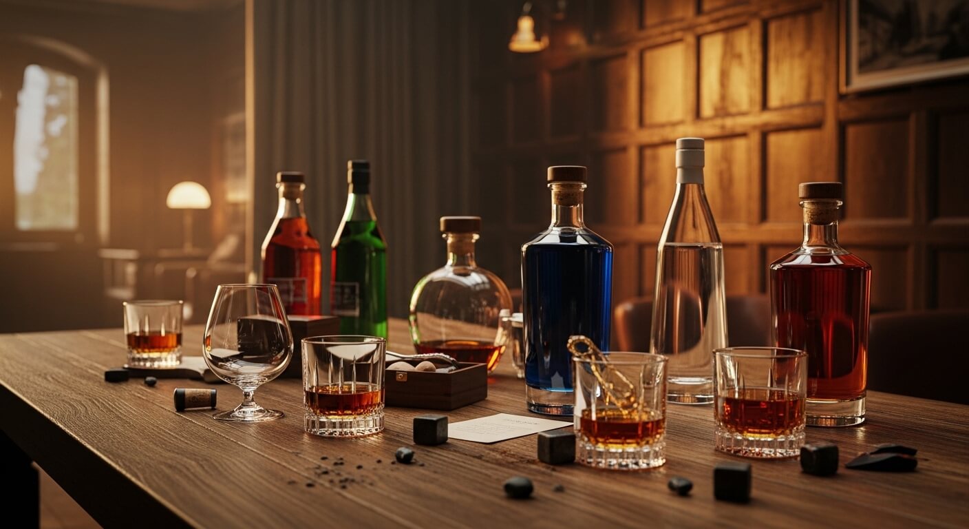 Bruichladdich Fèis Ìle 2026 limited edition whisky flessen met Islay kustlijn op de achtergrond