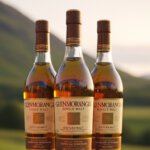Glenmorangie whisky flessen in de Schotse Highlands