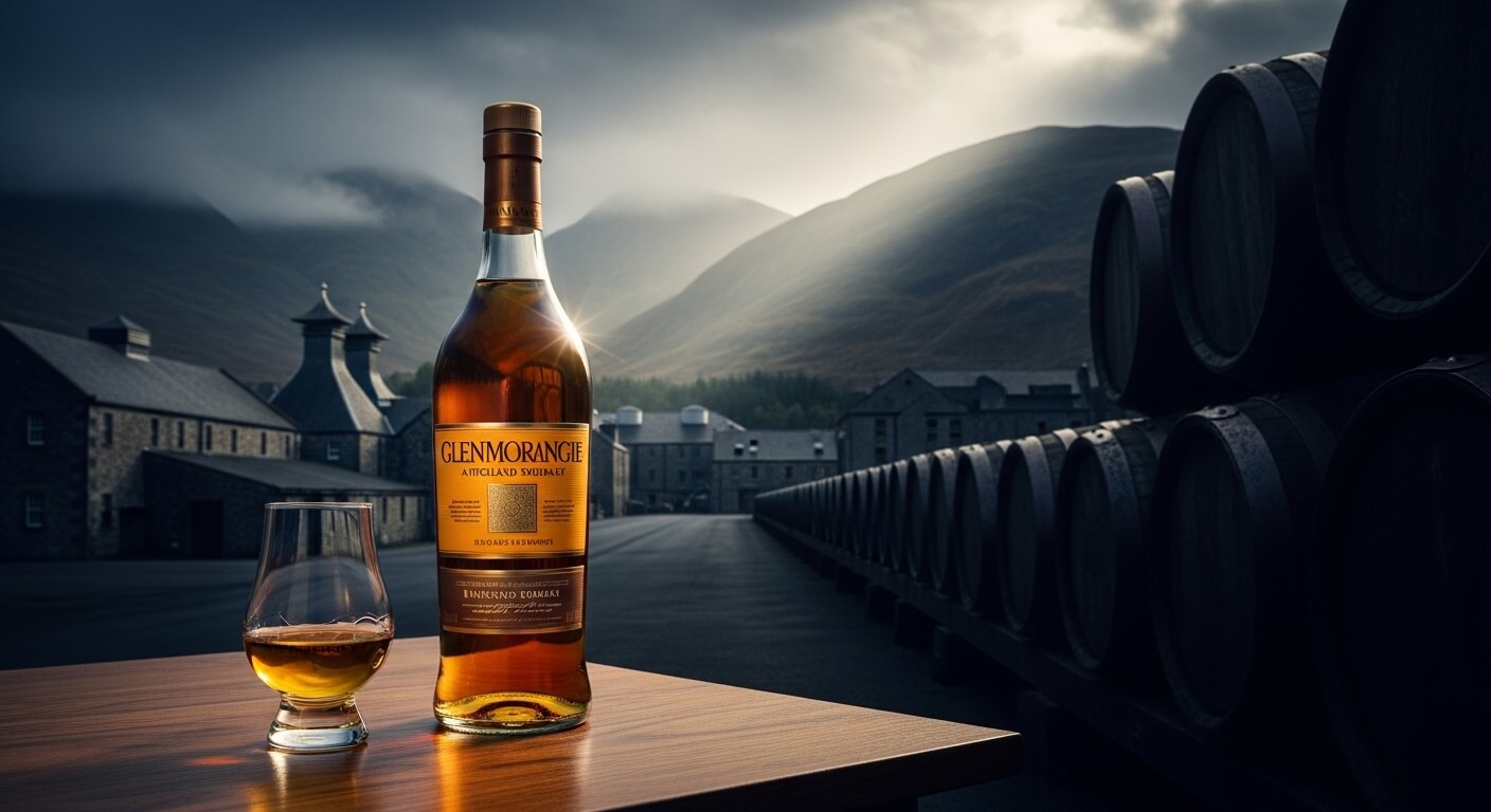 Glenmorangie Harrison Ford whisky lancering banner