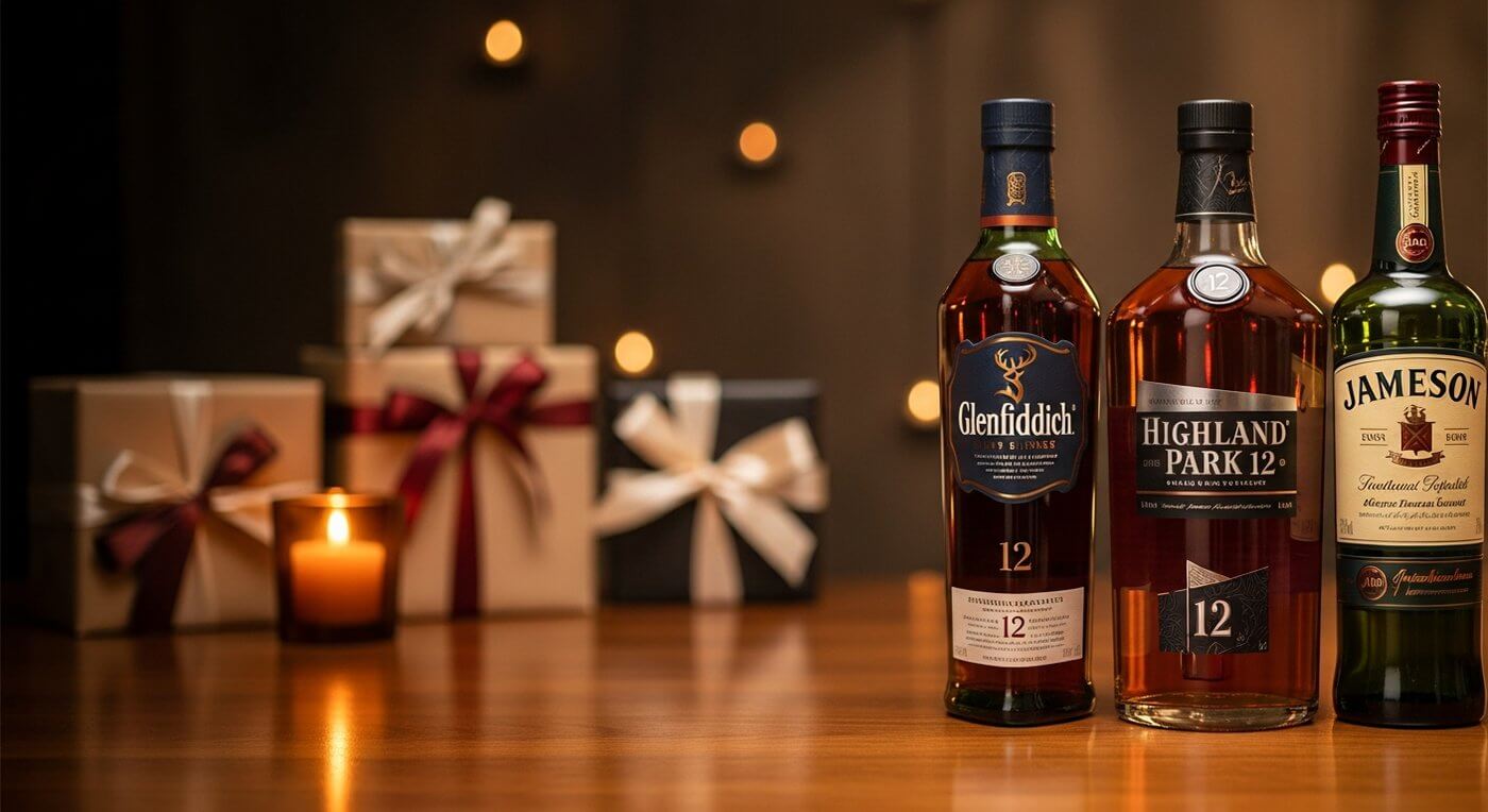 Whisky cadeau-gids 2026 — verschillende premium flessen