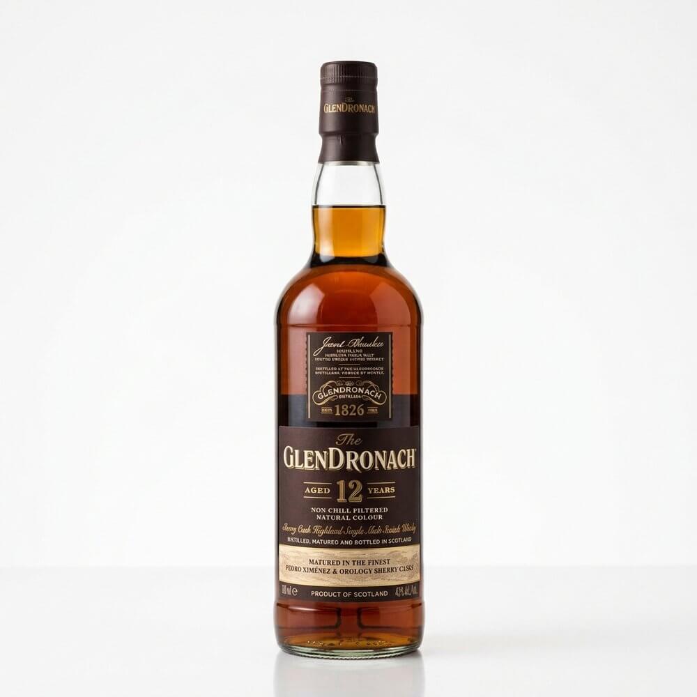 GlenDronach 12 Years sherry cask whisky fles