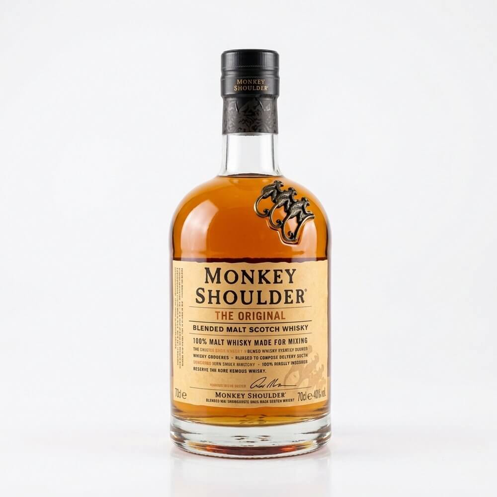 Monkey Shoulder blended malt whisky fles