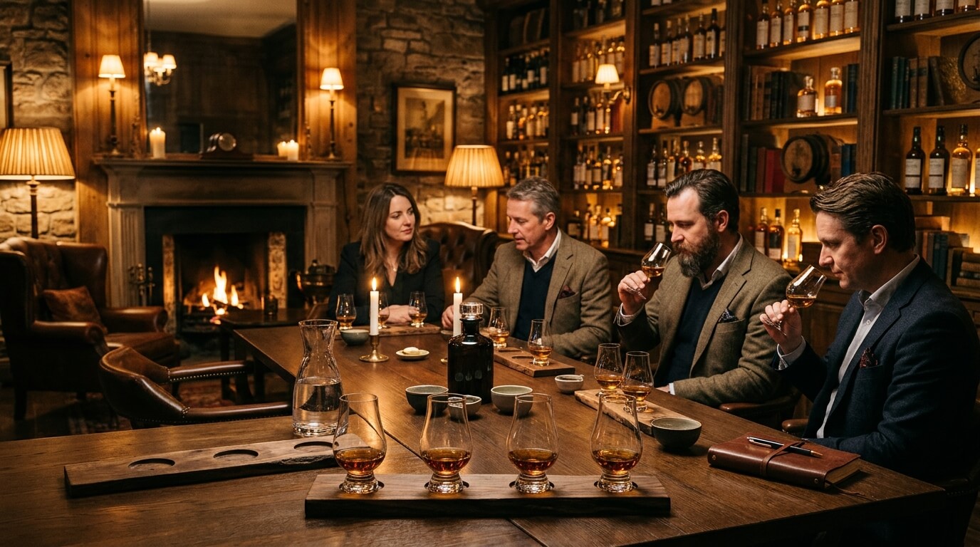 House of Hazelwood Legacy Collection flessen met Schotse whisky