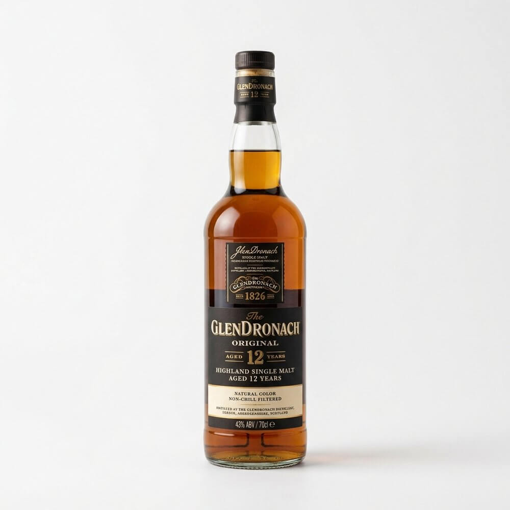 GlenDronach 12 Original sherry cask whisky fles