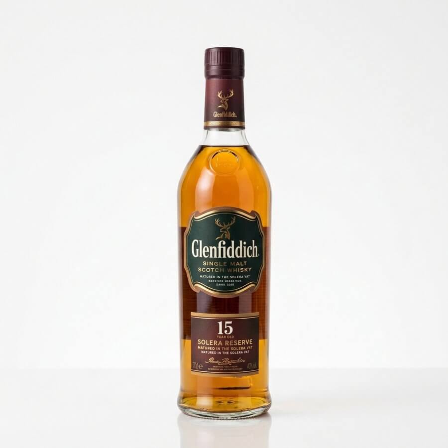 Glenfiddich 15 jaar Solera fles