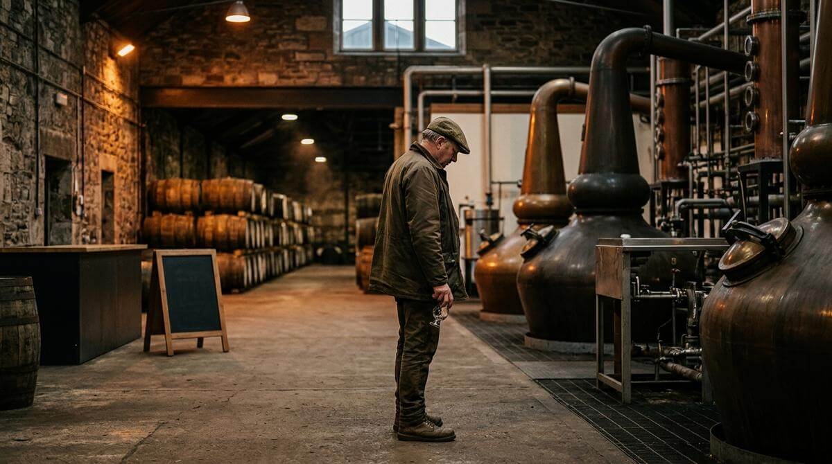 GlenWyvis distilleerderij whisky in het Schotse Highlands landschap