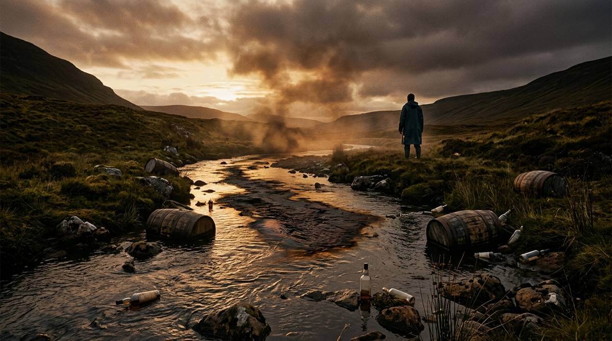 Diageo milieuschade rivier Schotland whiskygebied